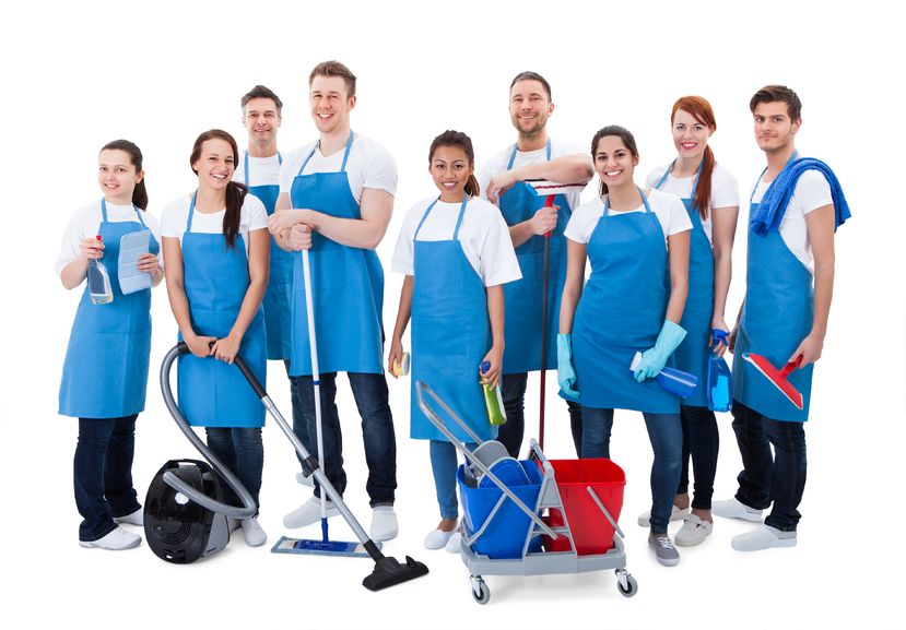 office cleaning team